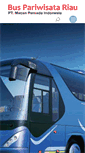 Mobile Screenshot of buspariwisatariau.com